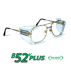 2pcs clear universal flexible side shields safety glasses goggles eye protect Z0
