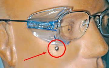 2pcs Universal Flexible Soft Side Shields Safety Glasses Goggles Eye Protec HXVT